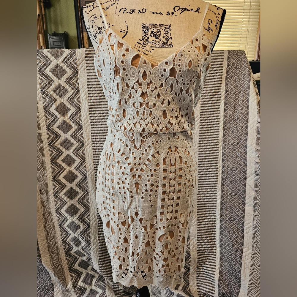 White boho dress